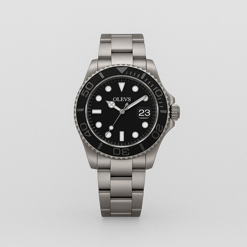 Watch OLEVS Watch Black Titanium Pro