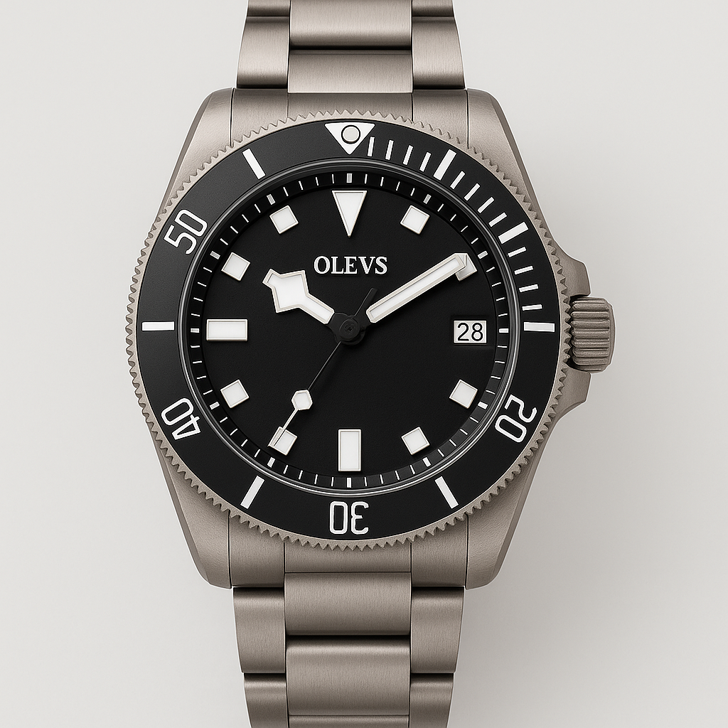 Watch OLEVS Watch Rose Gold Titanium Pro