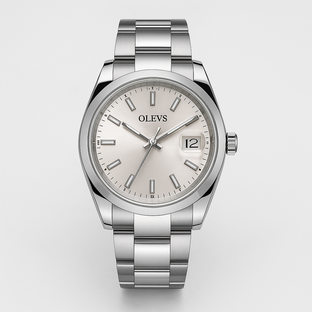 Watch OLEVS Bracelet Silver Steel Studio
