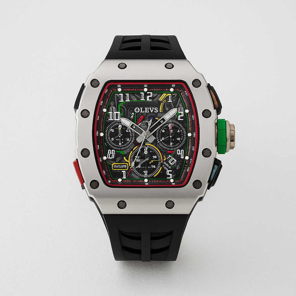 Watch OLEVS Watch Red Titanium Line