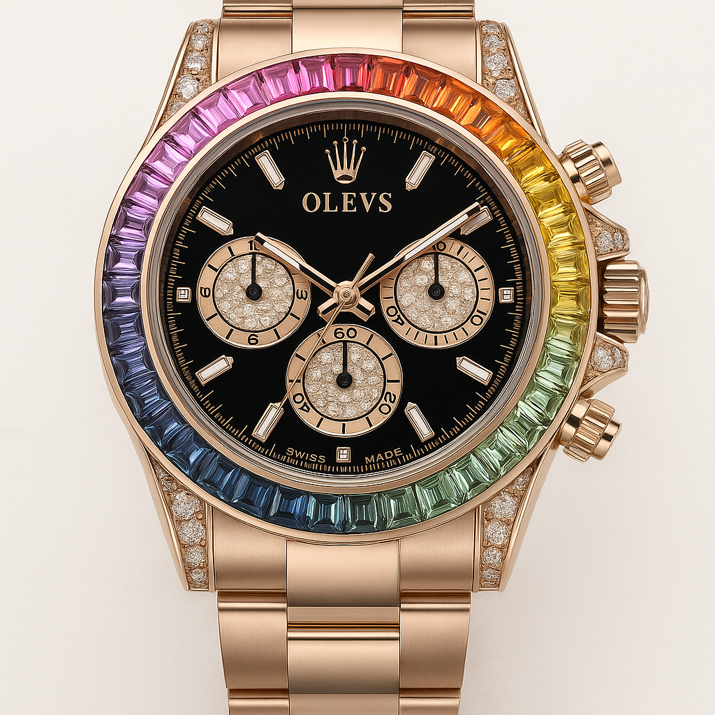 Watch OLEVS Watch Rose Gold Steel Classic