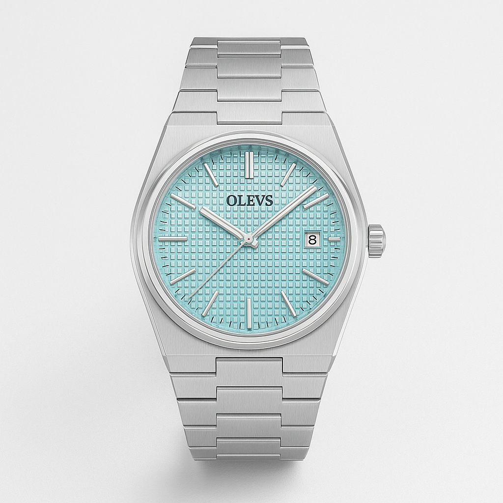 Watch OLEVS Bracelet Blue Steel Elite