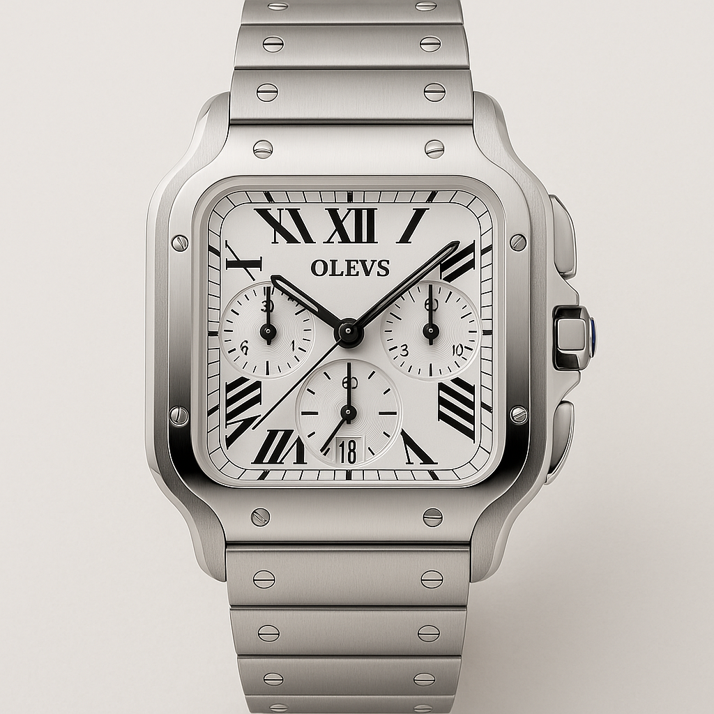 Watch OLEVS Watch Silver Steel Elite