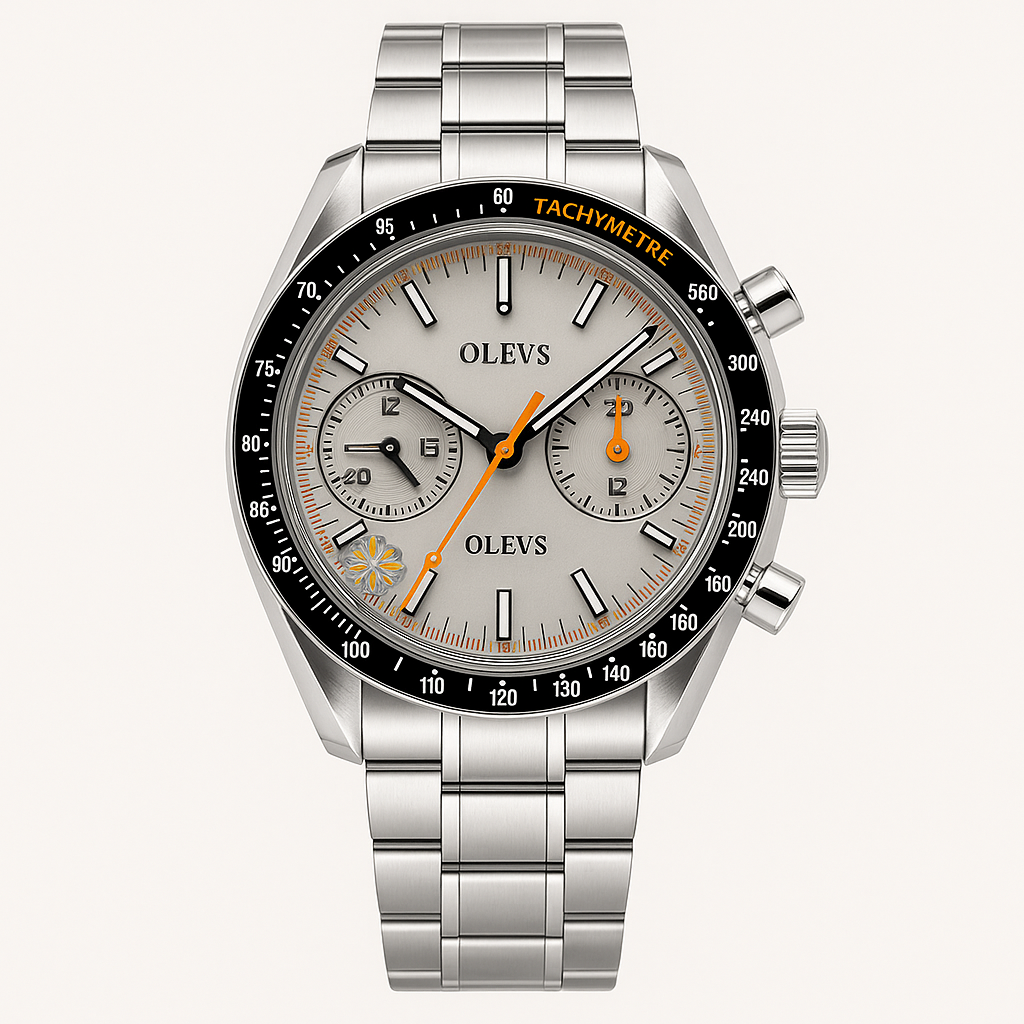 Watch OLEVS Watch Silver Steel Elite