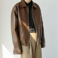 Giacca Casual in pelle Uomo
