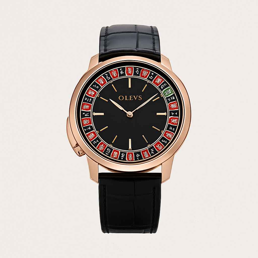 Watch OLEVS Watch Rose Gold Titanium Edition
