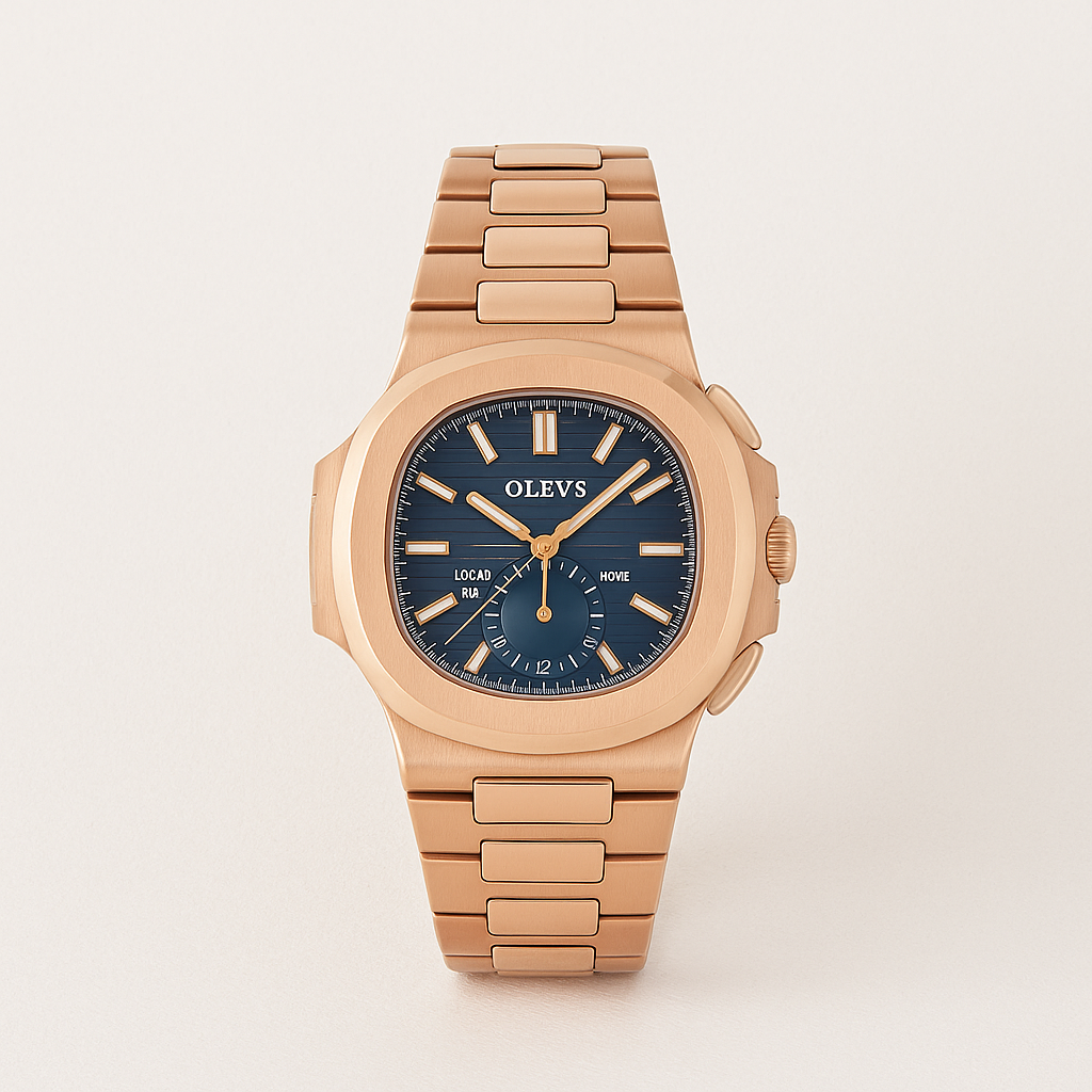 Watch OLEVS Watch Rose Gold Gold Line