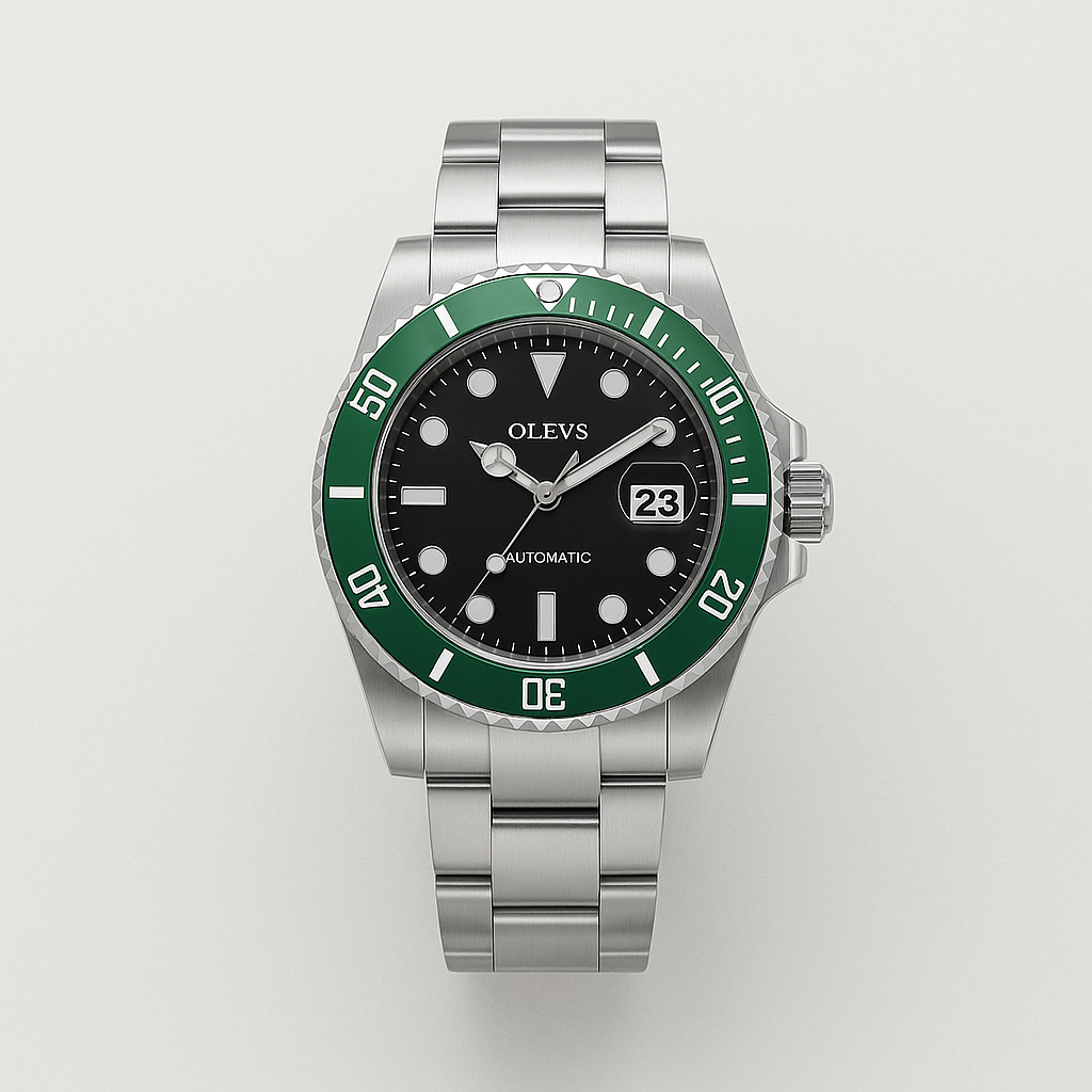 Watch OLEVS Watch Black Steel Select