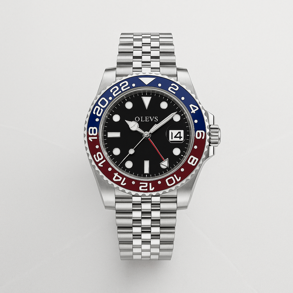 Watch OLEVS Watch Black Steel Classic