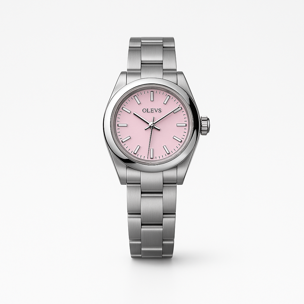 Watch OLEVS Bracelet Red Steel Line