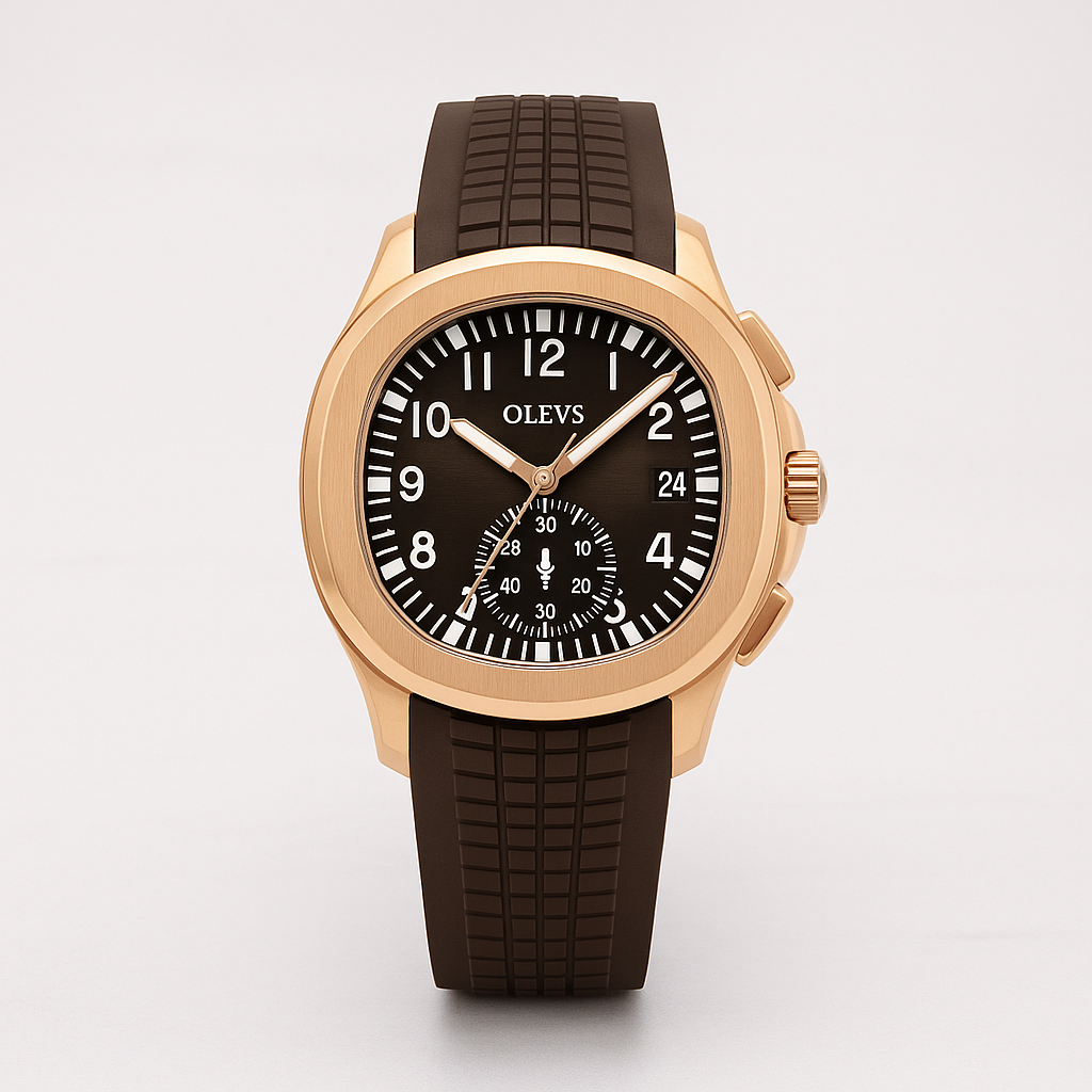 Watch OLEVS Watch Rose Gold Steel Classic