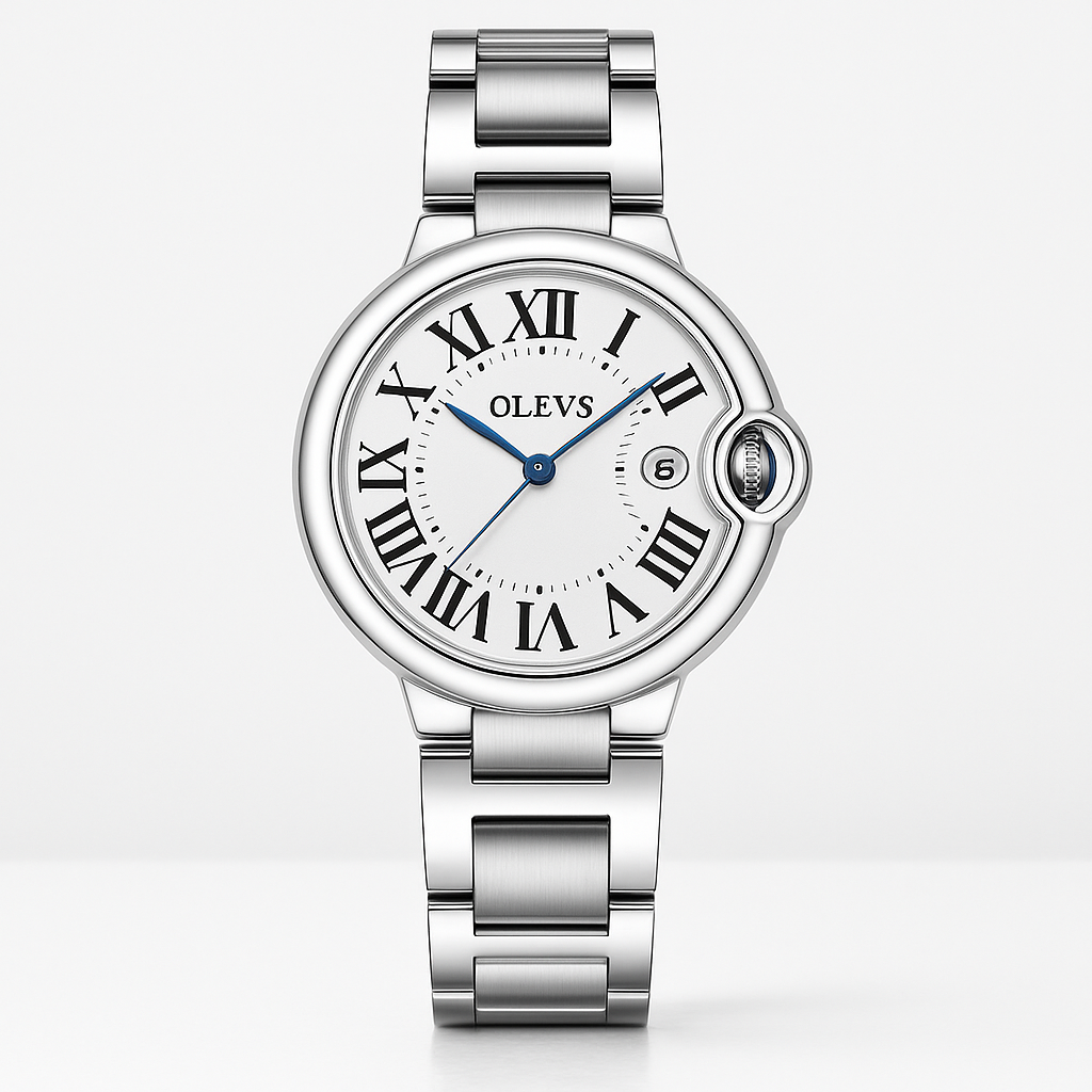 Watch OLEVS Watch Silver Steel Prime
