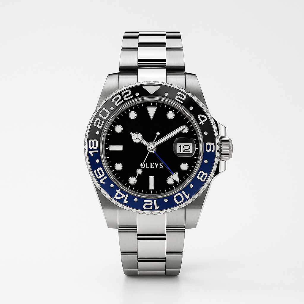 Watch OLEVS Watch Black Steel Elite