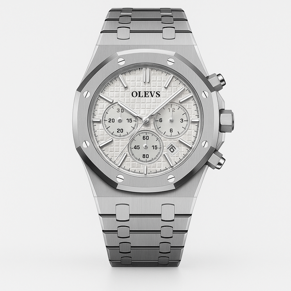 Watch OLEVS Watch White Steel Pro