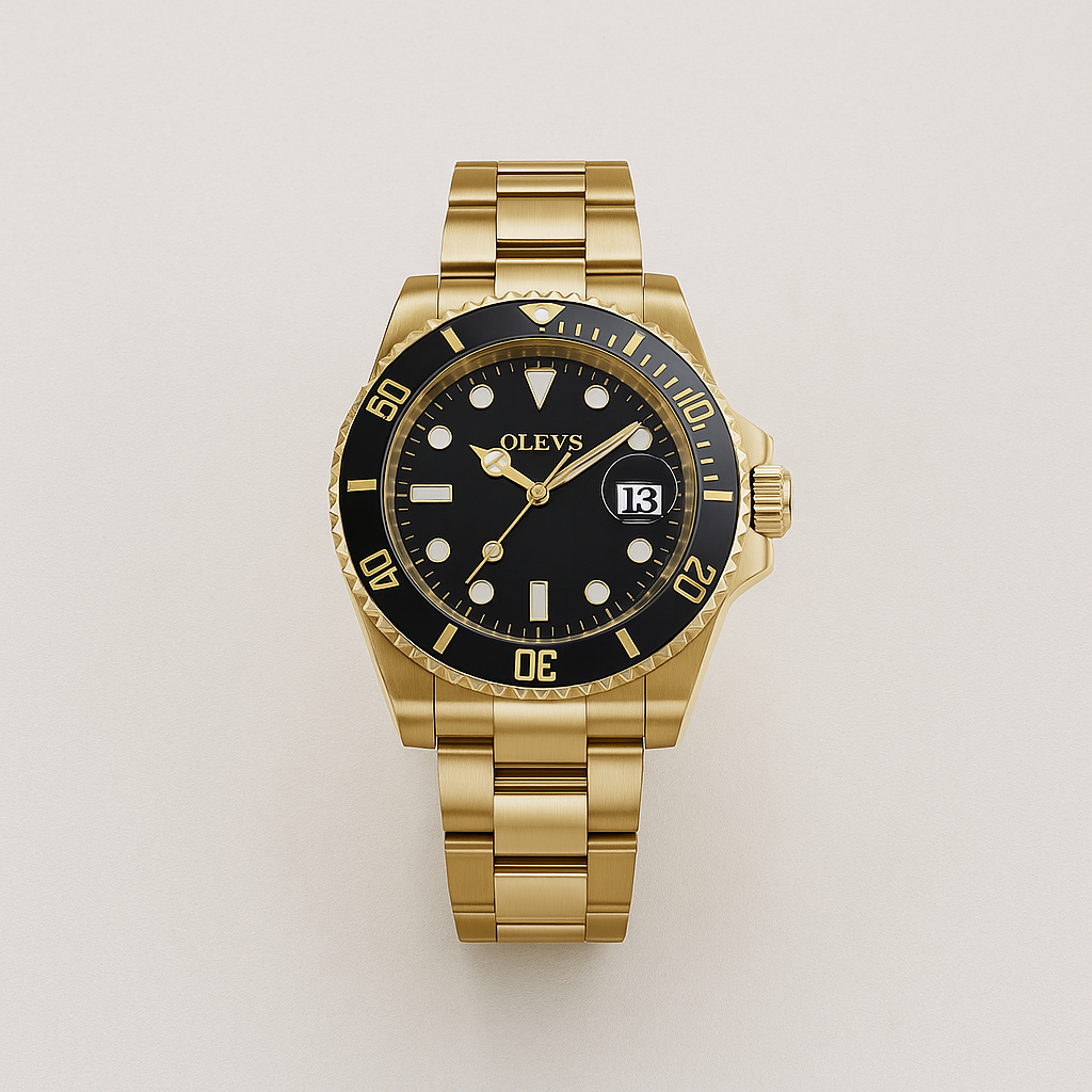 Watch OLEVS Watch Gold Gold Pro