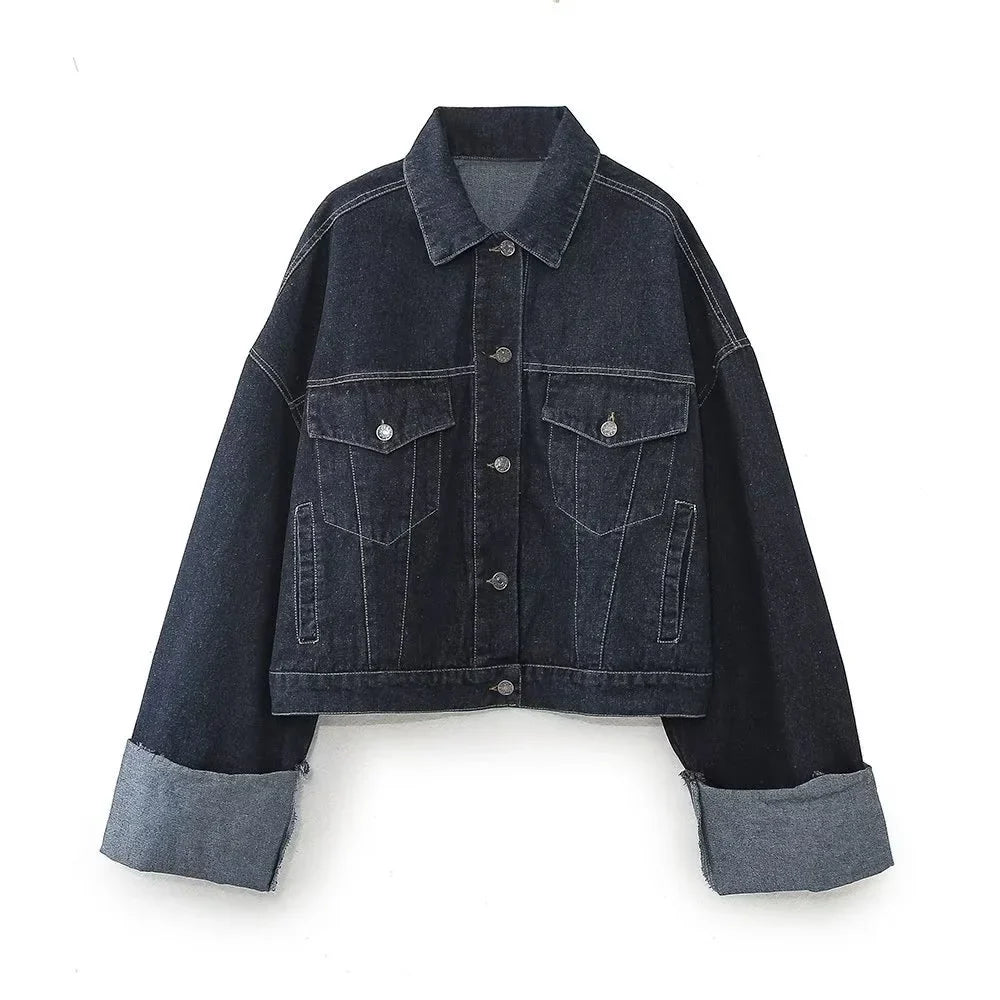 Completo Denim Donna Nero