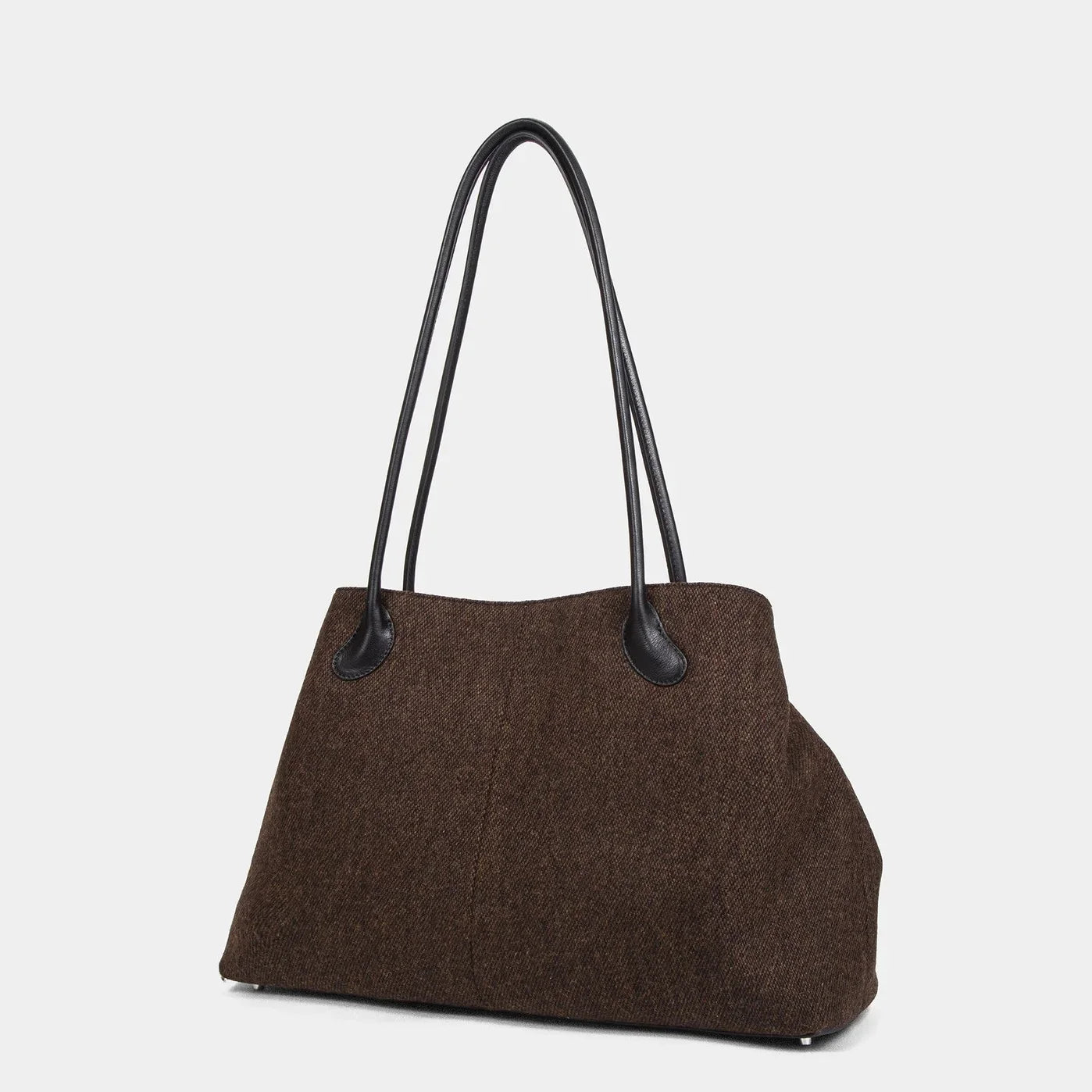 Borsa Donna Effetto Lana Marrone
