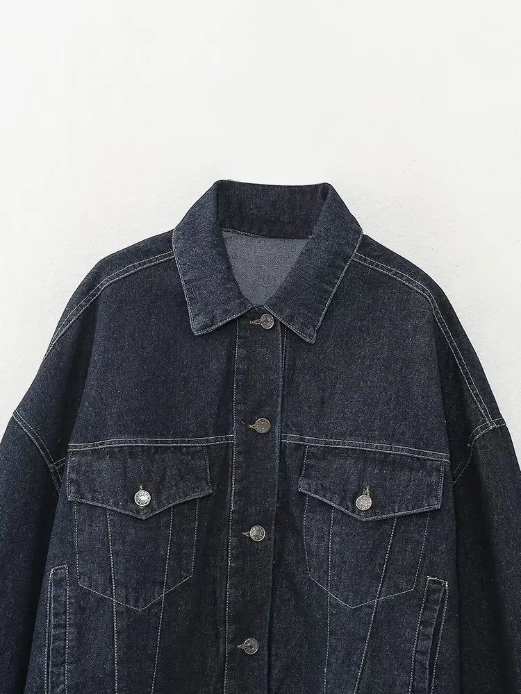 Completo Denim Donna Nero