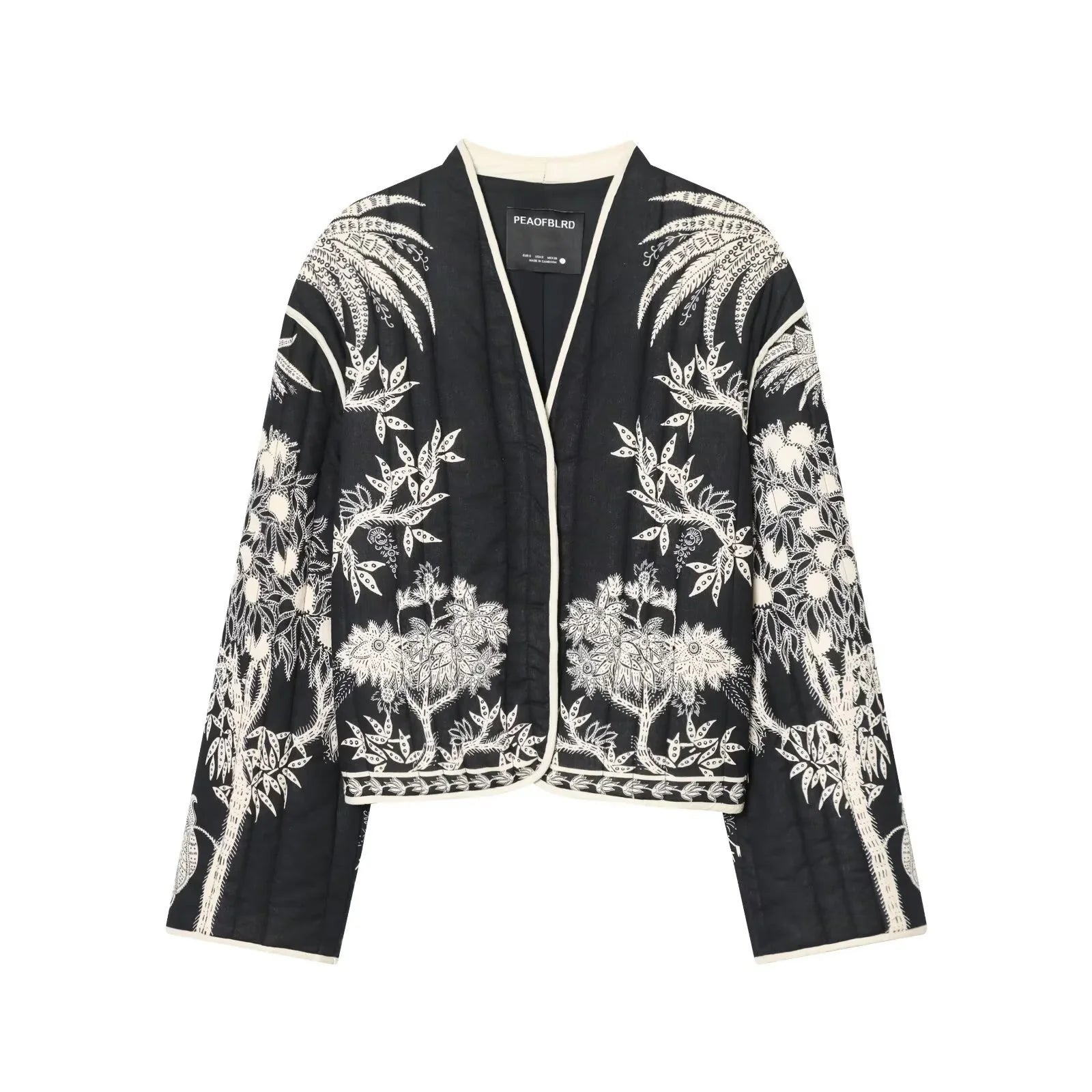 Giacca Kimono Donna Nera
