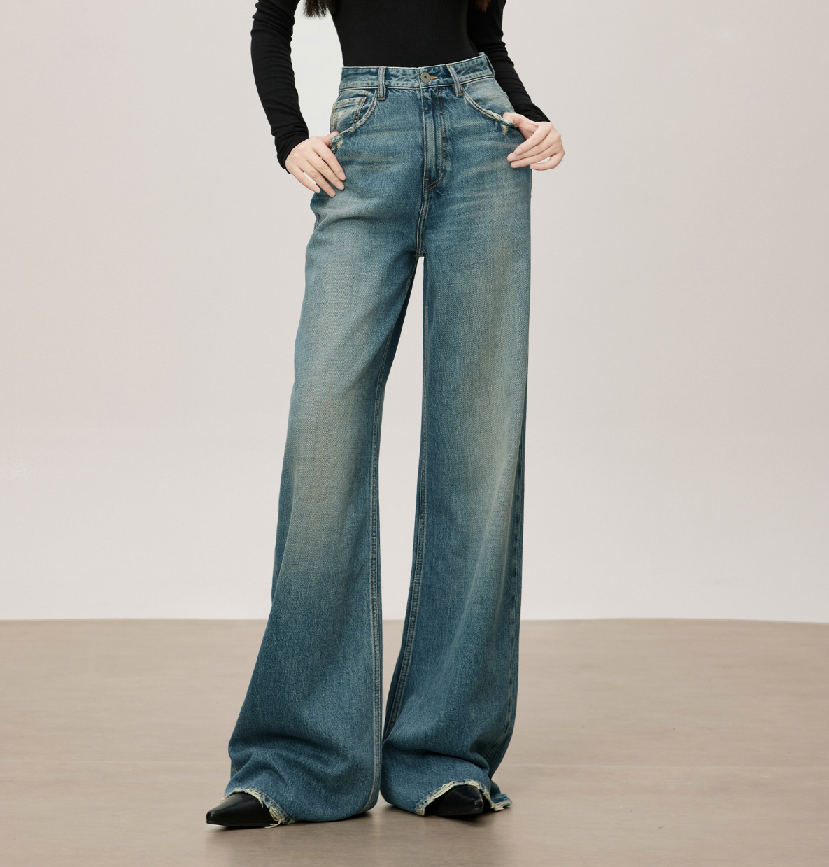 Jeans Donna Vita Alta Vintage