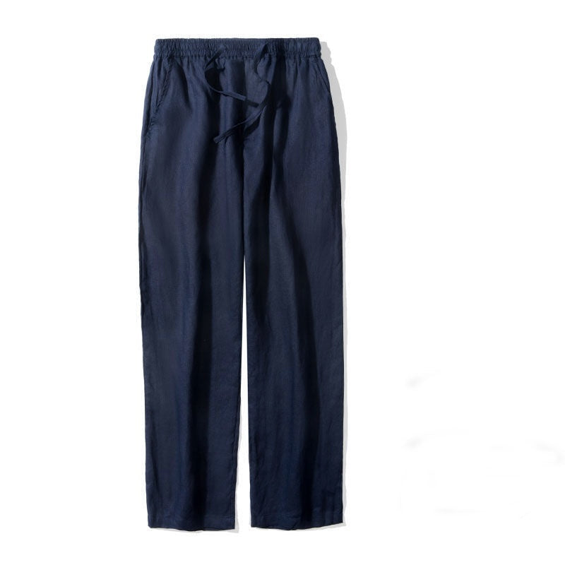 Pantaloni di Lino alla Caviglia