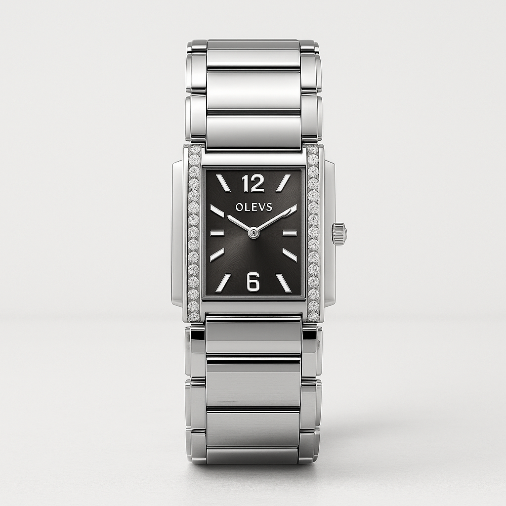 Watch OLEVS Watch White Steel Line