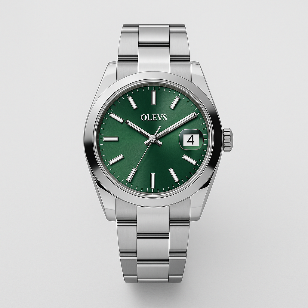 Watch OLEVS Bracelet White Steel Line