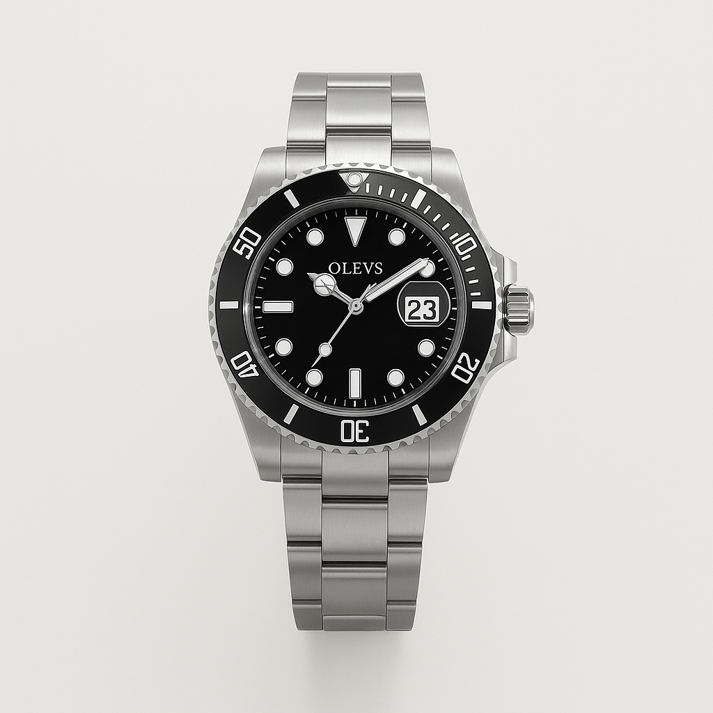 Watch OLEVS Watch Black Steel Edition