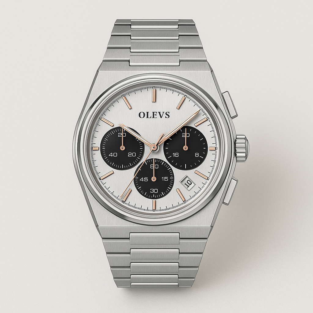 Watch OLEVS Bracelet Red Steel Line