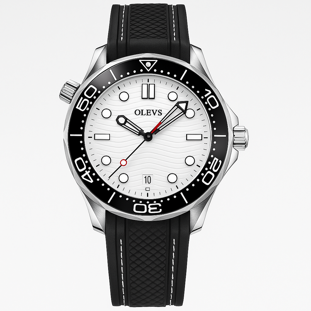 Watch OLEVS Watch Black Steel Elite