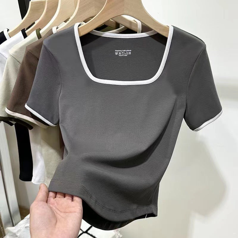 T-Shirt Donna - Crop/Fitted Old Money