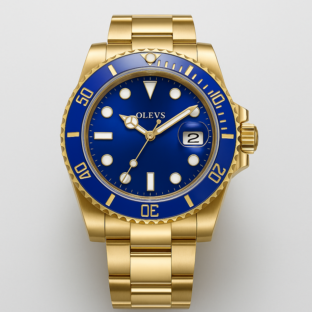 Watch OLEVS Bracelet Blue Line