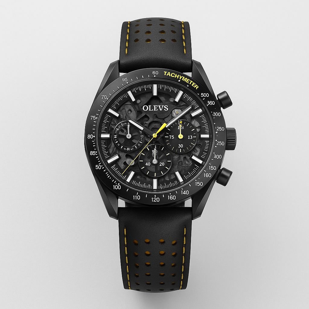Watch OLEVS Watch Yellow Leather Line