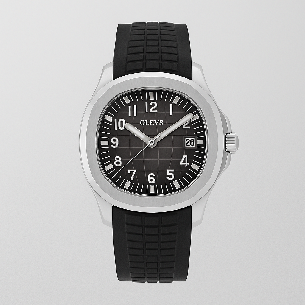 Watch OLEVS Watch Black Steel Prime
