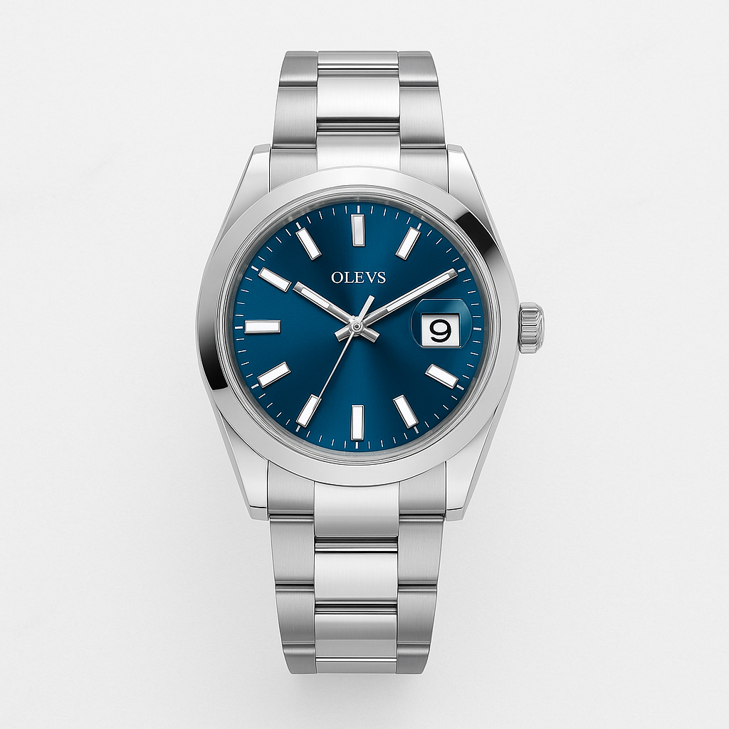 Watch OLEVS Watch Black Steel Line