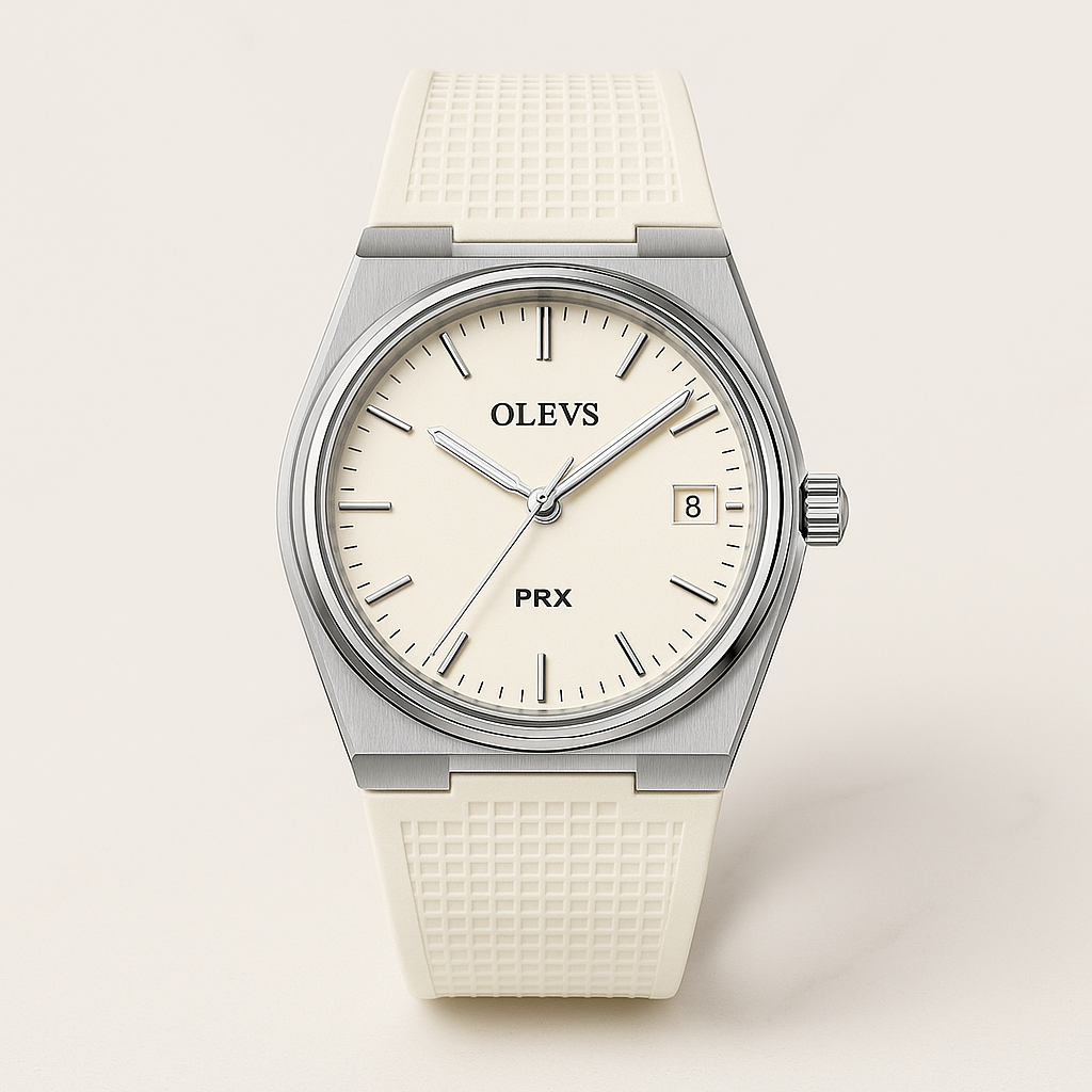 Watch OLEVS Bracelet Red Steel Line